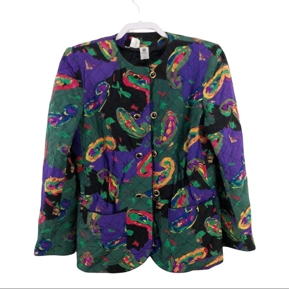 Emanuel Ungaro Parallele Paris Ruched Jacket Vintage 80s - Picture 4 of 9